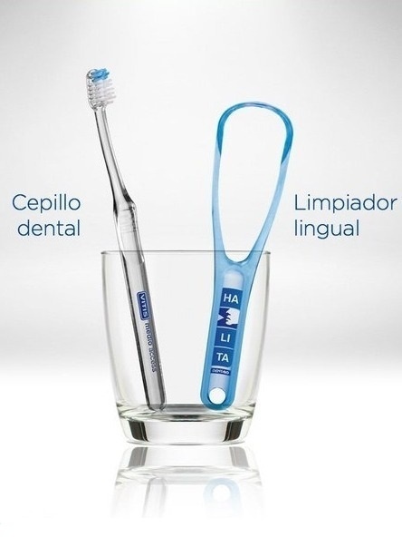 Cepillo dental y limpiador lingual para mantener limpia tu lengua